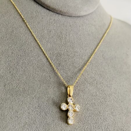 14k  gold  Chain and Pendant 50cm 25OCTB074