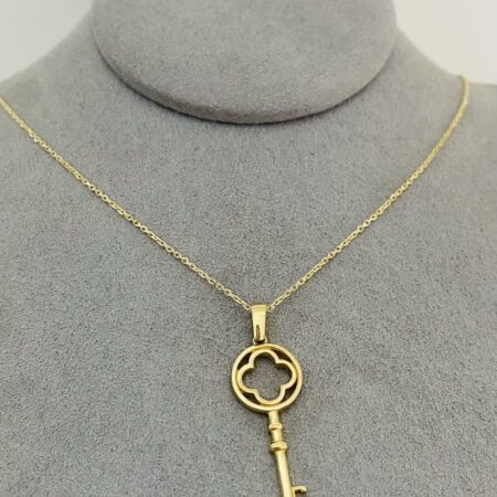 14k  gold  Chain and Pendant 50cm 25OCTB084