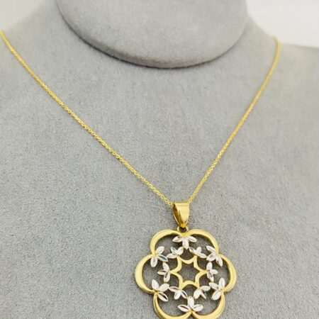 14k  gold  Chain and Pendant 50cm 25OCTB093