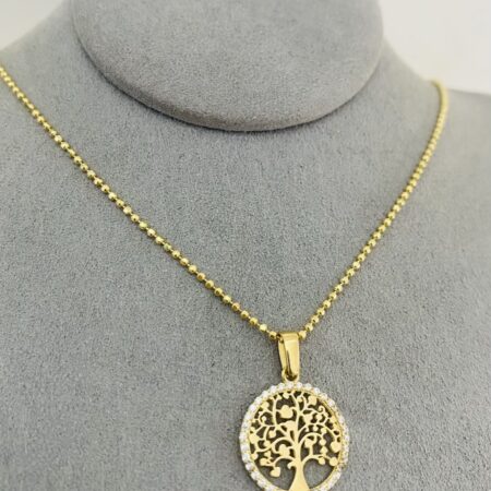 14k  gold  Chain and Pendant 50cm 25OCTB097