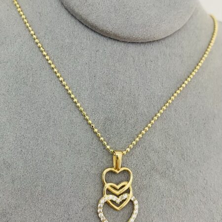 14k  gold  Chain and Pendant 50cm 25OCTB098