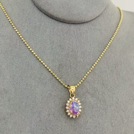 14k  gold  Chain and Pendant 50cm 25OCTB104