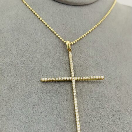 14k  gold  Chain and Pendant 50cm 25OCTB106