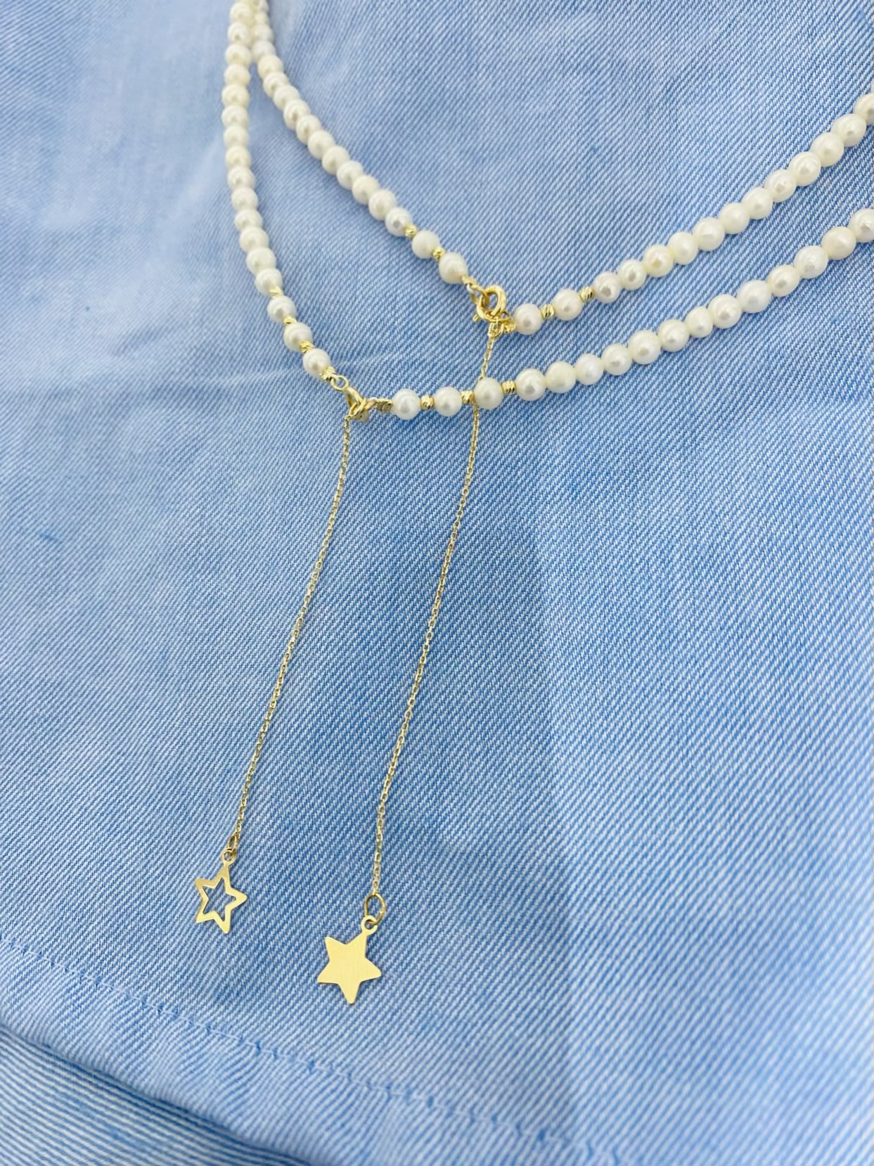 14k gold chain and pendant with freshwater pearls bestseller NWM - Image 2