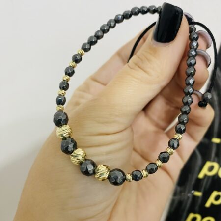 14k gold beads on 6mm and 3mm with hematite beads on 6mm and 4mm NEW HBB