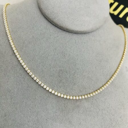 New 14k yellow gold stone chain  TN2S