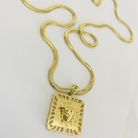 14k gold Chain and Pendant 50cm 25OCTB1M