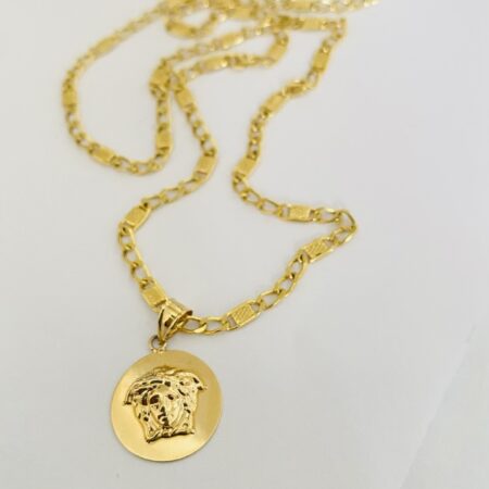 14k gold Chain and Pendant 60cm 25OCTB1Y