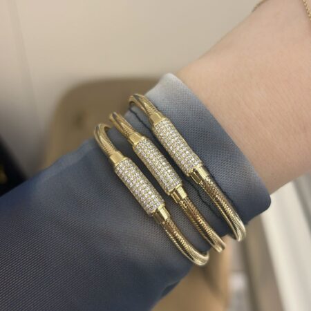 14k Gold Elastic Bracelet Brdcm34