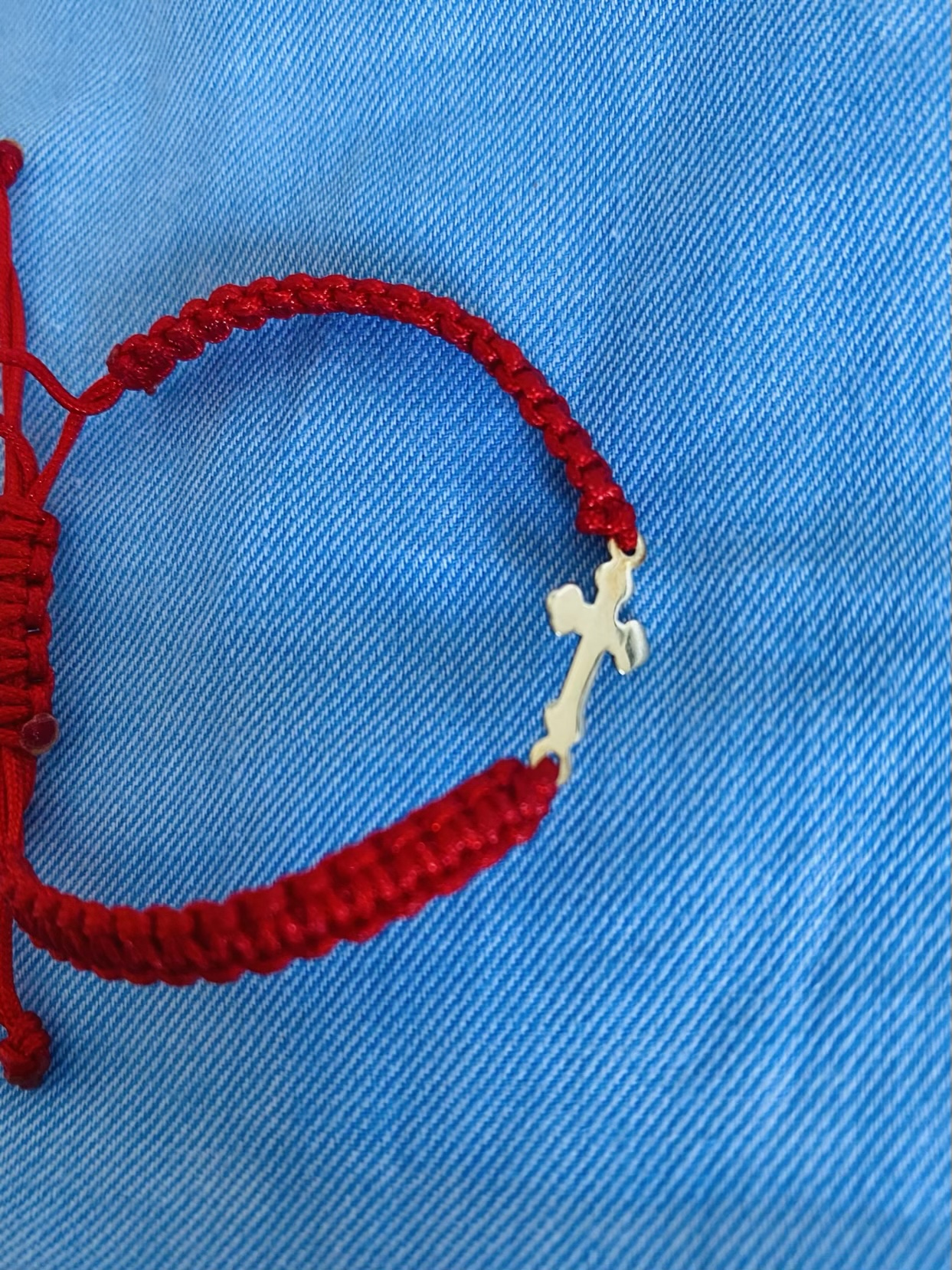 14k gold hand made bracelet kids Red03