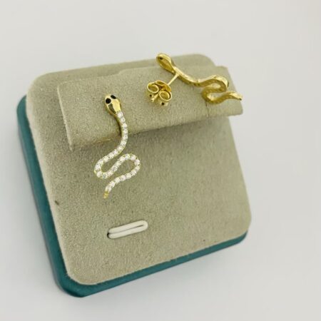 Fine 14k gold round earrings 26Jan017