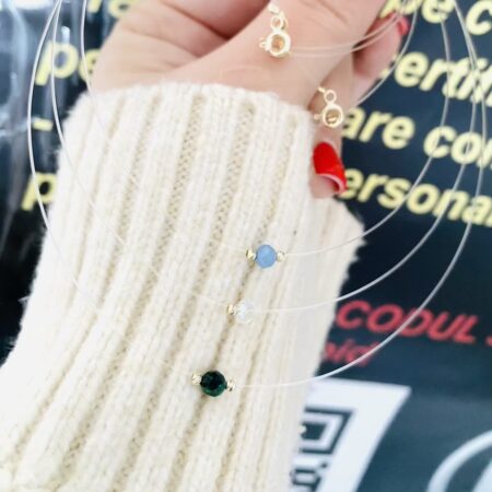 Shiny8  special  14k gold 2mm beads and clear string