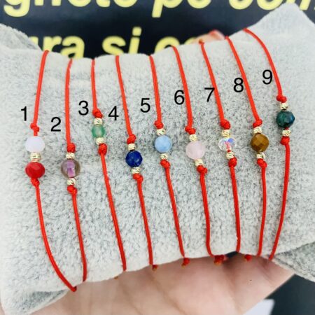 fine style 14k gold beads bracelet with semiprecious beads