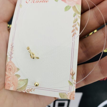 Shiny2A special 14k gold 3mm beads with clear string