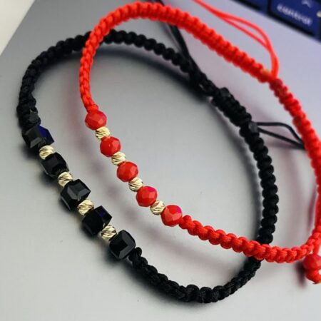 fine style 14k gold string set bracelet NC-2-G11 gold beads 3mm