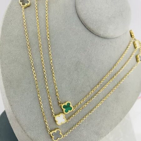 14k gold necklaces 10mm flower 26CLV-2