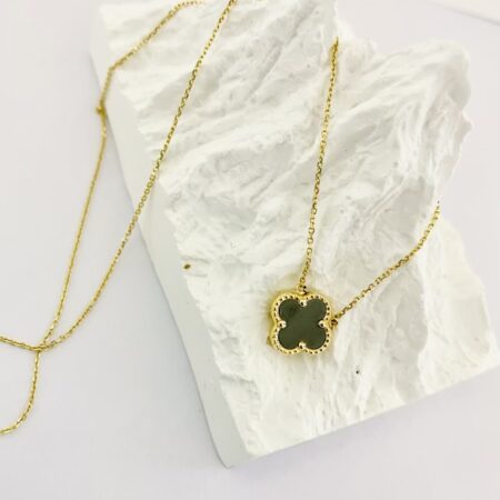 14k gold flower  necklace CLVE25Z9