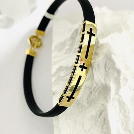 14k gold silicone bracelet 26JN-05