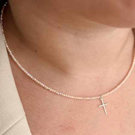 14k gold 1.5-2mm Faceted Polyhedral Beads necklace