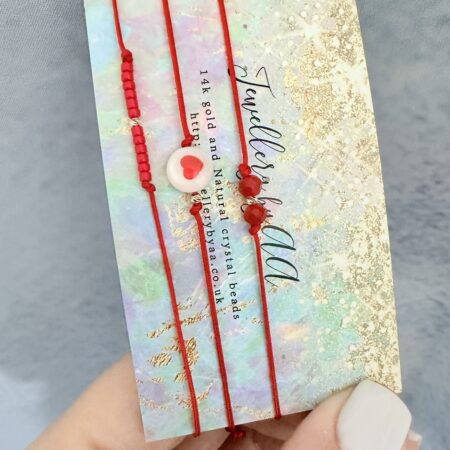 fine style 14k gold 3x 2mm beads string set 3 bracelets NC-2-G11B