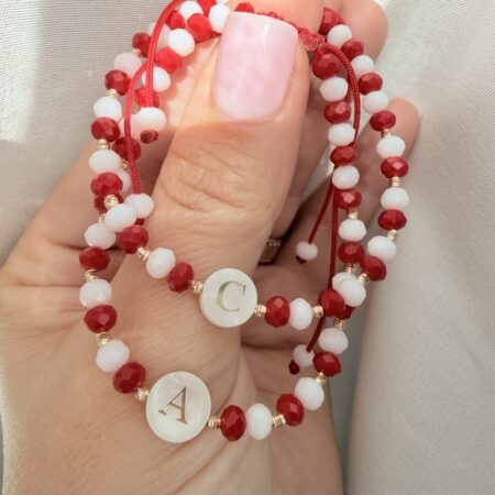 fine style  14k gold string bracelet NC-2-G1W gold beads 2mm