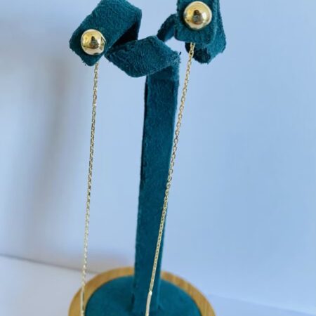 14k gold long 8cm earrings 11E0047L