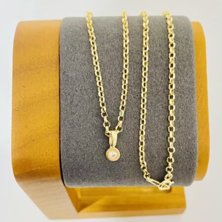 Fine 14k gold necklace 40cm 26Feb01