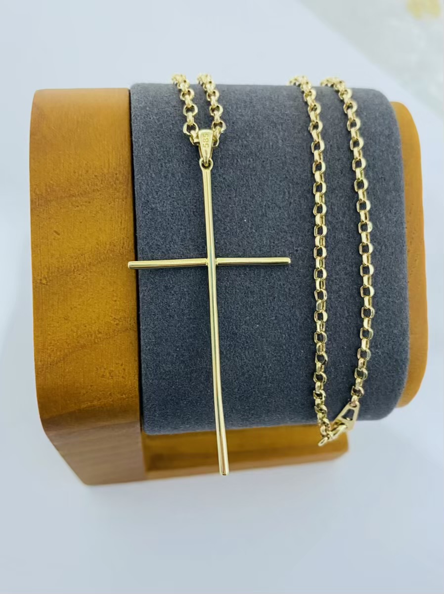 Fine 14k gold necklace 50cm 26Feb13