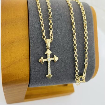 Fine 14k gold necklace 50cm 26Feb17