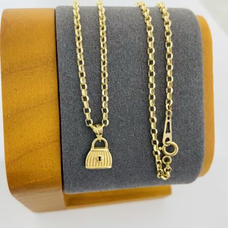 Fine 14k gold necklace 50cm 26Feb18