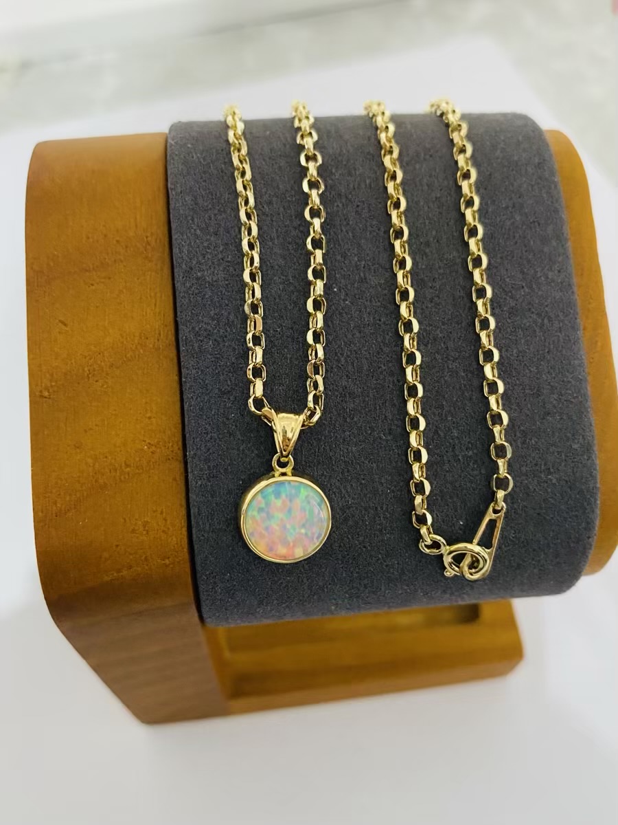 Fine 14k gold necklace 50cm 26Feb24