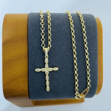 Fine 14k gold necklace 45cm 26Feb30
