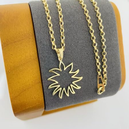 Fine 14k gold necklace 45cm 26Feb40