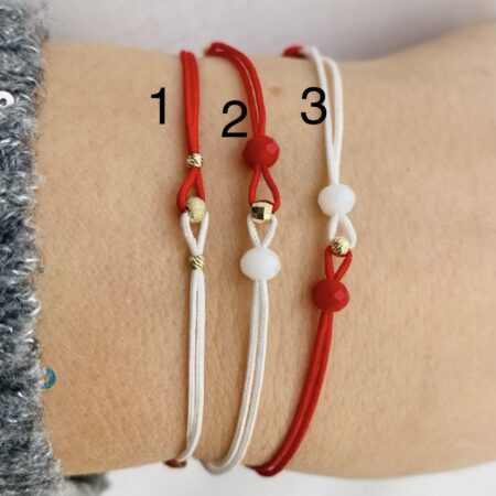 14k gold beads with 2 colour string MRT