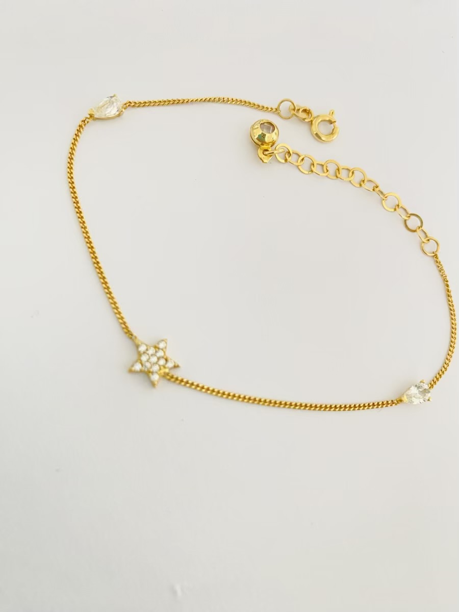 14k gold bracelet 25CTB16A