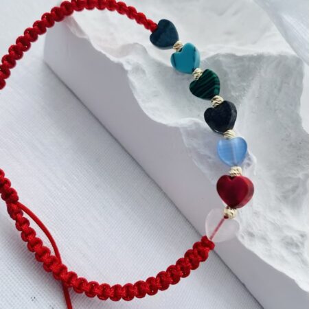 fine style 14k gold black 2.5mm beads , black 8mm with string bracelet NC-2-G15LP7A