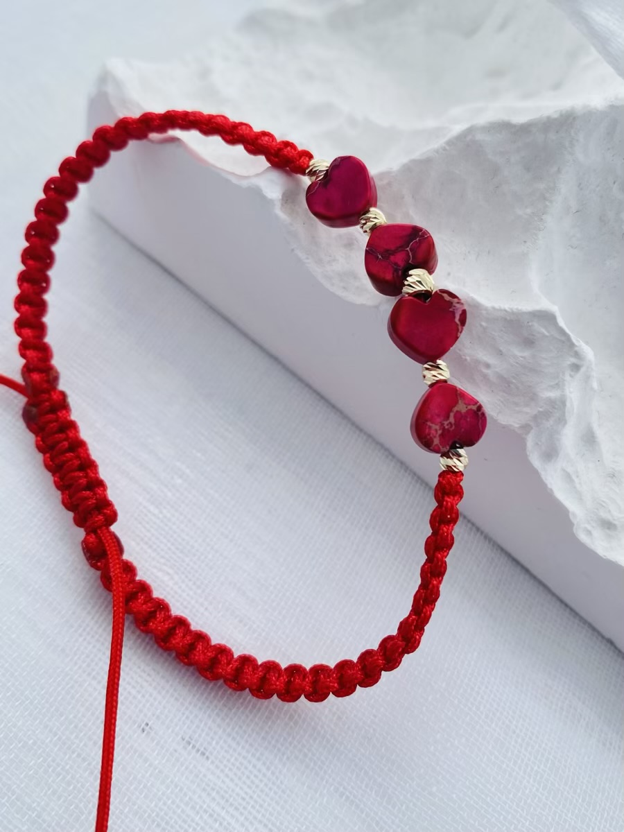 fine style 14k gold black 2.5mm beads , black 8mm with string bracelet NC-2-G15LP7B