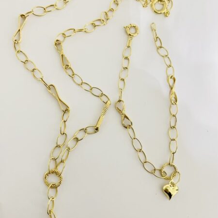 14k gold necklace and bracelet “sold separately “ SSS2