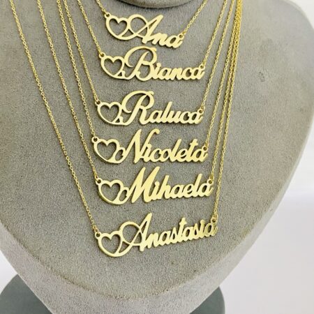 14k gold names necklaces NSX1