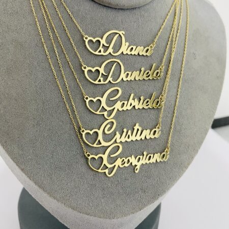 14k gold names necklaces NSX2