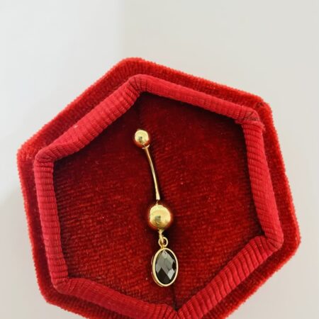 14k gold belly piercing  M01
