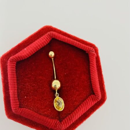 14k gold belly piercing 25bm054B