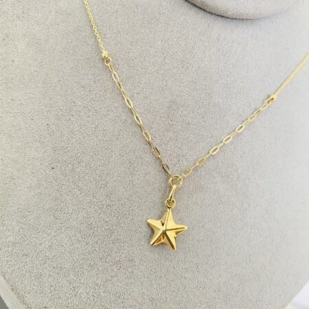 14k  gold  Chain and Pendant 25OCTB029B
