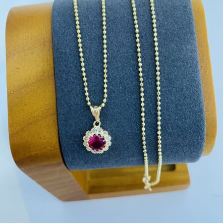 14k  gold  Chain and Pendant AND10