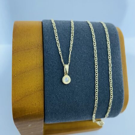 Fine 14k gold necklace 40cm 26MAY10