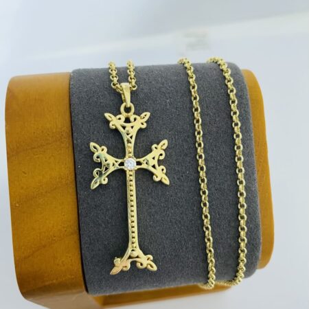 Fine 14k gold necklace 55cm 26MAY63