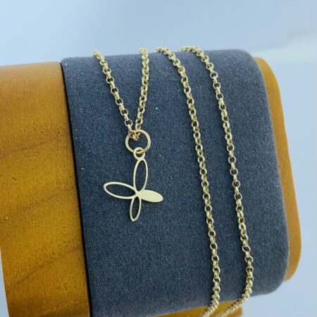 Fine 14k gold necklace 35cm 26MAY71