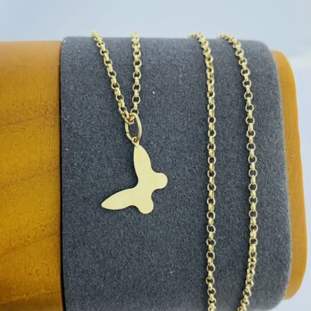 Fine 14k gold necklace 35cm 26MAY74