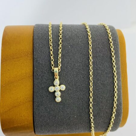 Fine 14k gold necklace 35cm 26MAY76