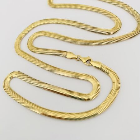 14k gold snake chain  60cm